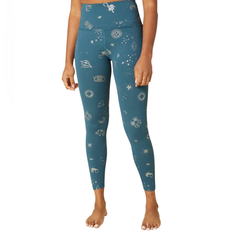 SOLD! NWT Beyond Yoga Zodiac High Waisted Midi Leggings in Stellar Blue